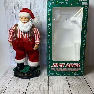 Vintage 90s 1999 Jivin Santa in Original Box 13” Battery Operated Christmas